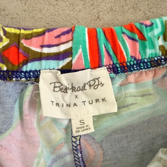 TRINA TURK x BedHead Shorty PJ Set - Zanzibar Stretch Jersey Size S - Picture 12 of 16